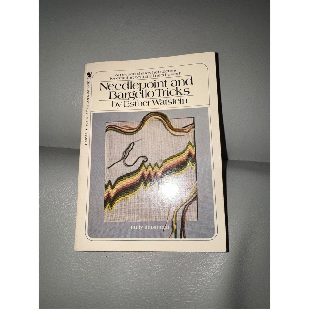 Needlepoint and Bargello Tricks Esther Watstein Bantam Minibook Vintage Book